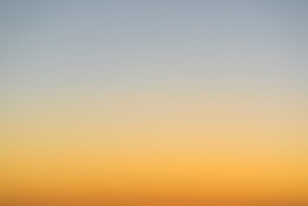 Orange to Blue gradient sunset